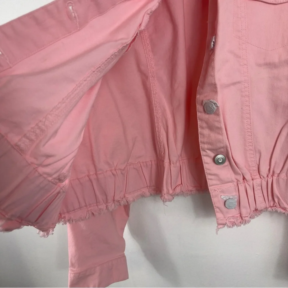 EST 1946 Denim 22/24 w pink jacket nwt 26 p2p 21 length crop nwt grey bottom